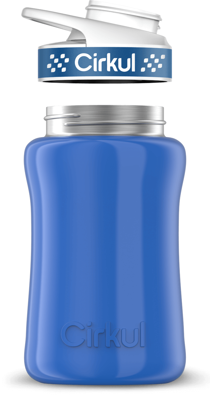 Custom 12oz. Stainless Steel Bottle & Comfort Grip Lid