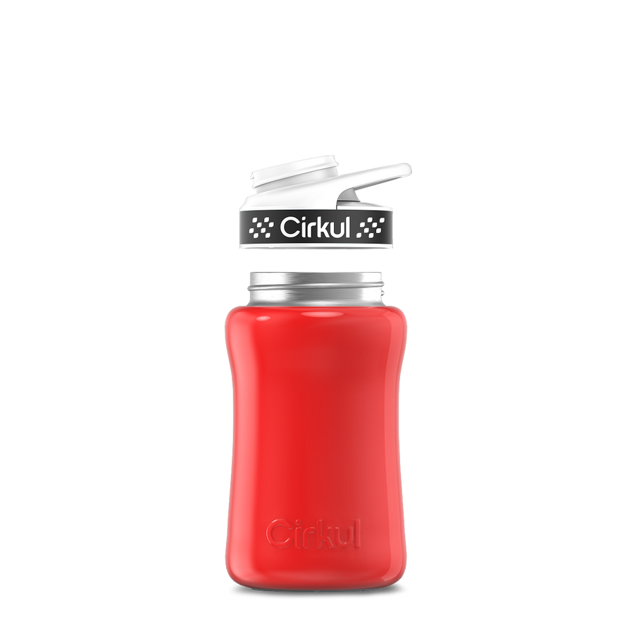12oz. Stainless Steel Bottle & Comfort Grip Lid