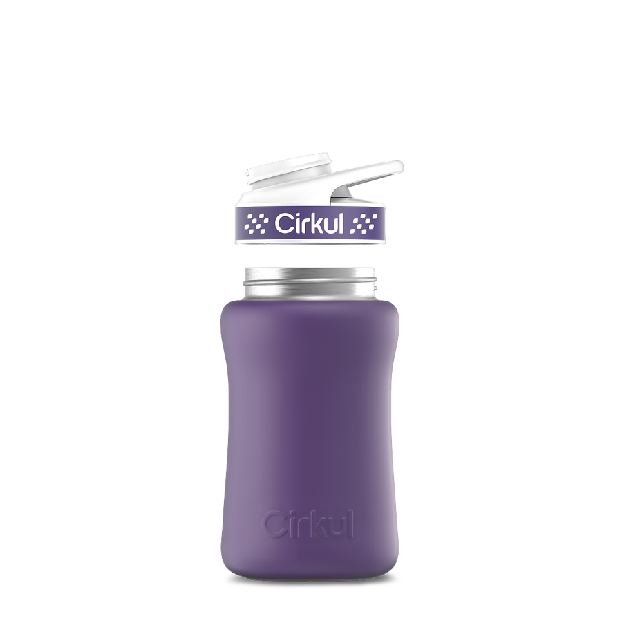 12oz. Stainless Steel Bottle & Comfort Grip Lid