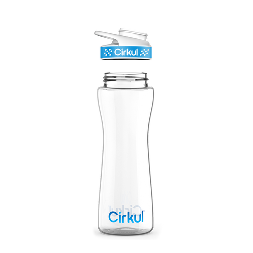 22oz. Plastic Bottle with Blue Comfort Grip Lid