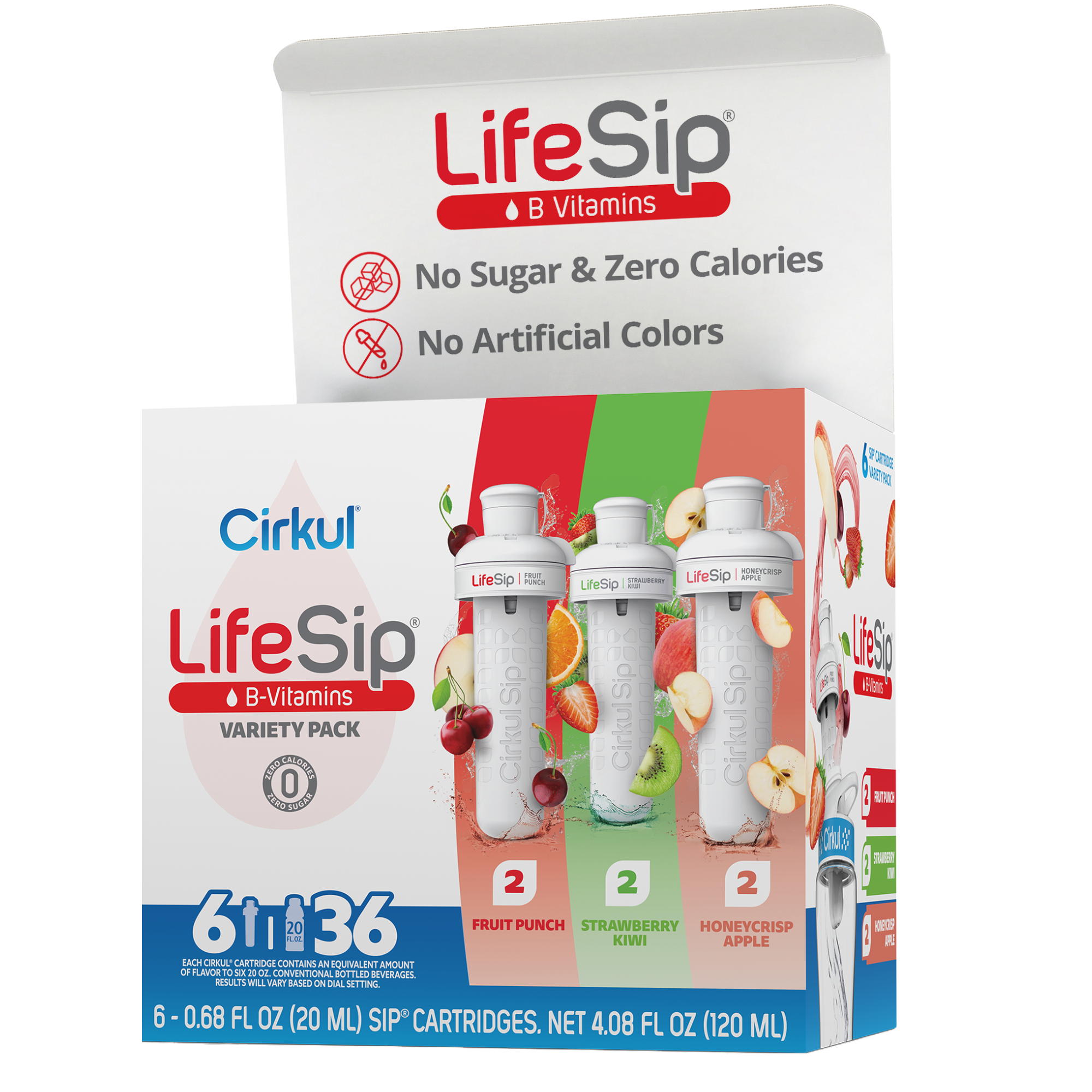 Base: LifeSip Flavor Cartridge Variety Pack, 6-Pack